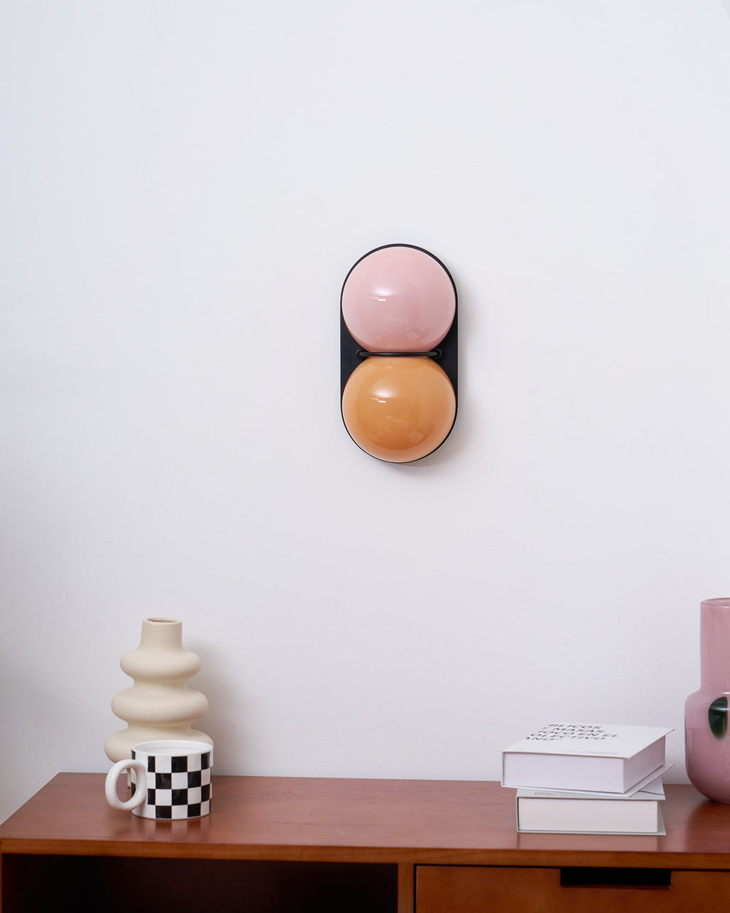 Two Globe Colored Glass Wall Sconce — design detail 80