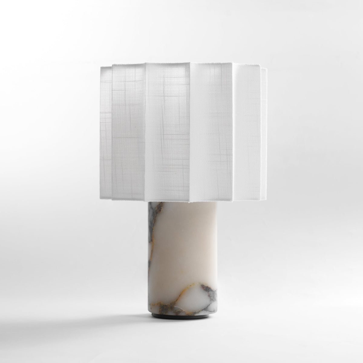 Veira Pleated Shade Marble Rechargeable Lamp — product, finish and specification view 9