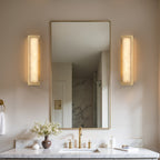 Velmora Alabaster LED Wall Sconce – product view 2