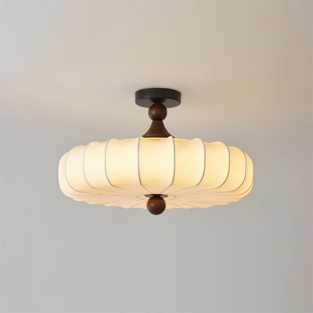 Velora Textured Fabric LED Ceiling Light — interior or design detail 10