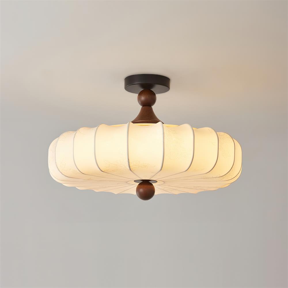 Velora Textured Fabric LED Ceiling Light — interior or design detail 11