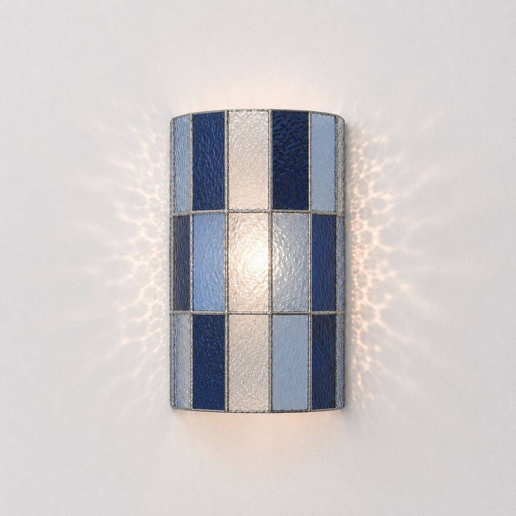 Veltra Faceted Glass Wall Sconce — finish, form and room detail 13