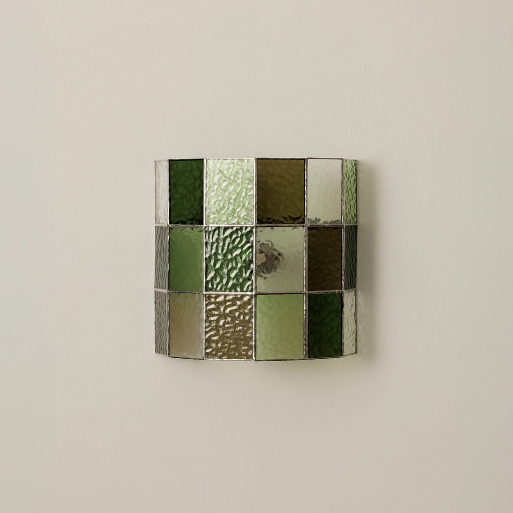 Veltra Faceted Glass Wall Sconce — finish, form and room detail 14