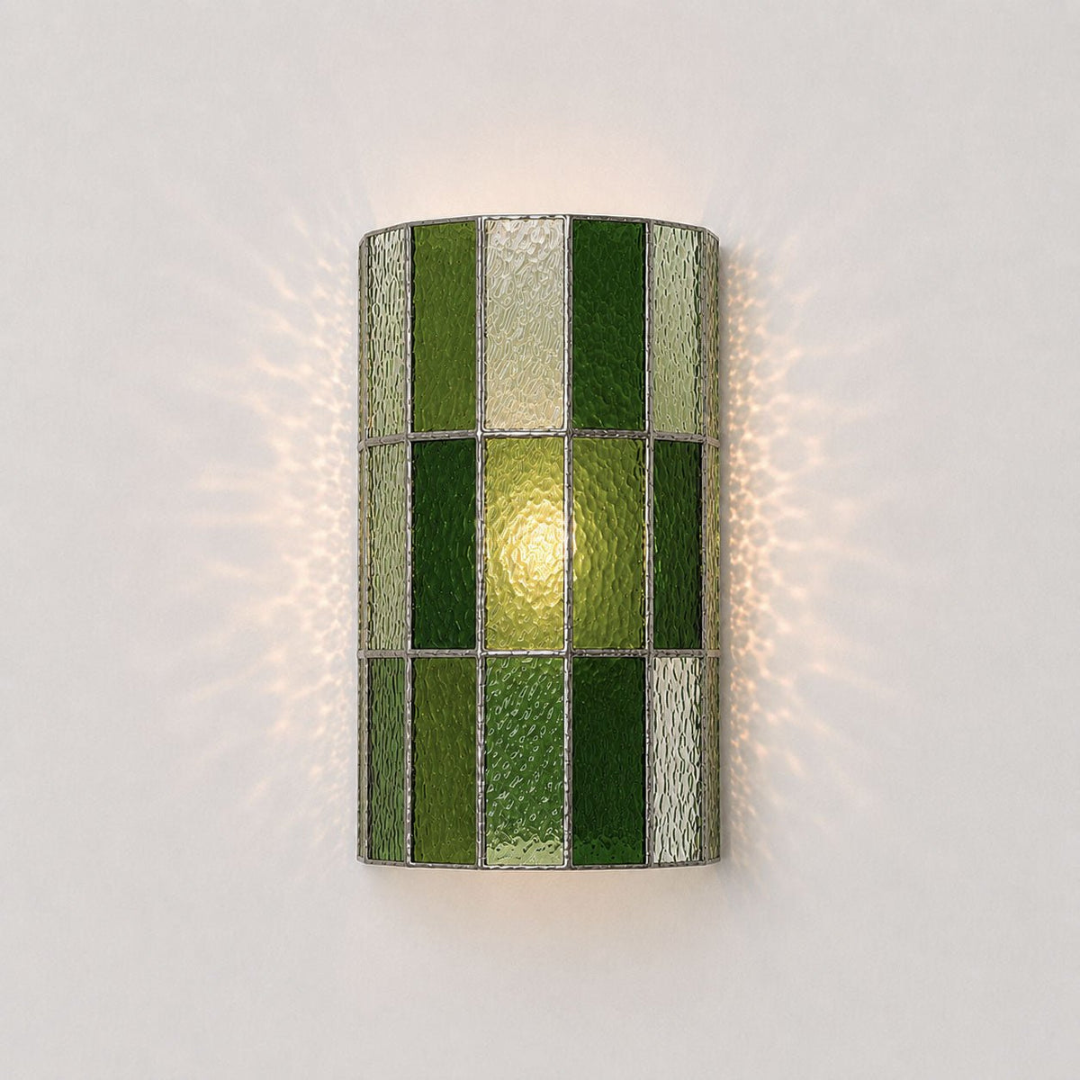 Veltra Faceted Glass Wall Sconce — finish, form and room detail 15