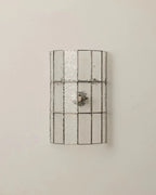 Veltra Faceted Glass Wall Sconce — finish, form and room detail 18