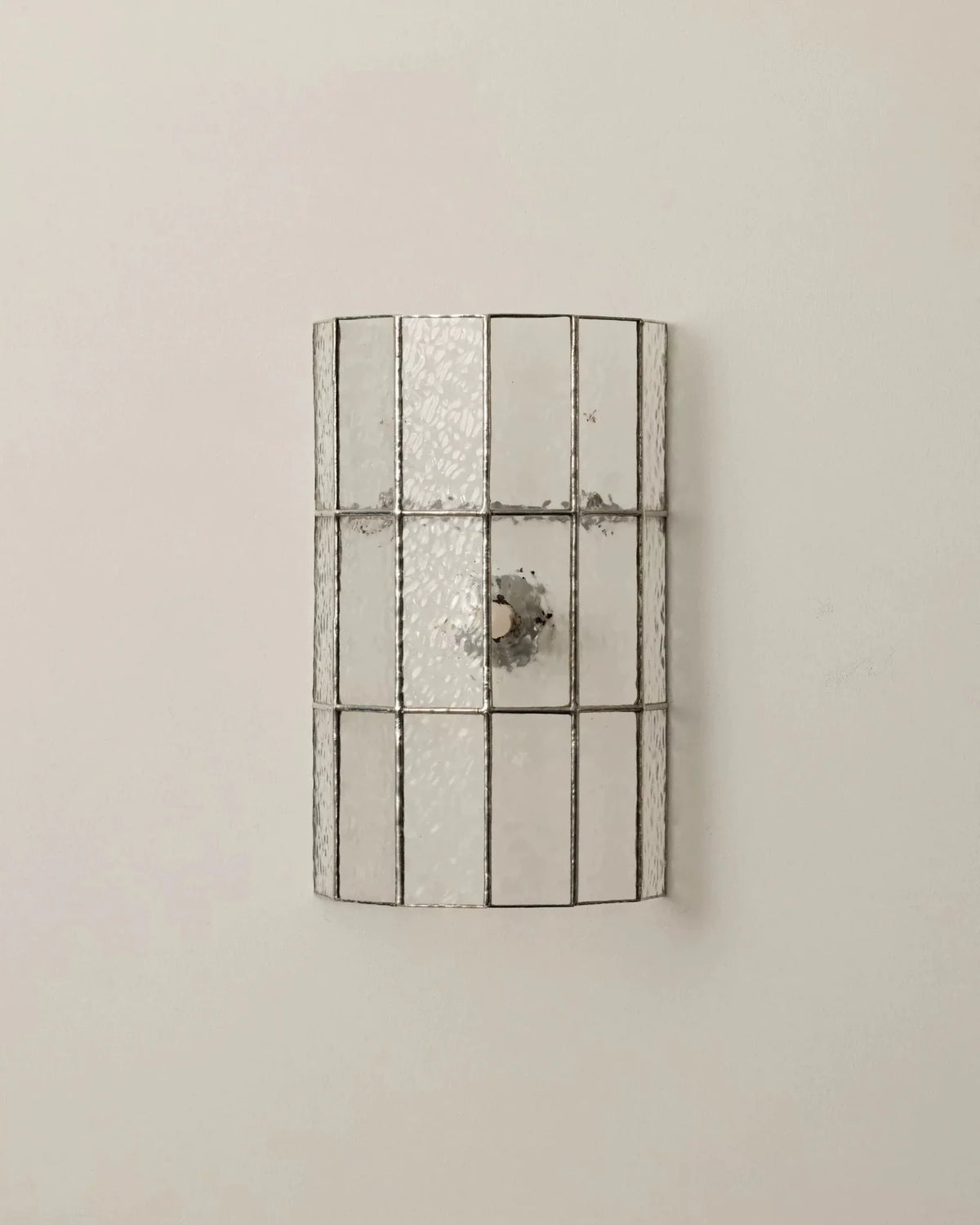 Veltra Faceted Glass Wall Sconce — finish, form and room detail 18