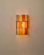 Veltra Faceted Glass Wall Sconce — finish, form and room detail 28