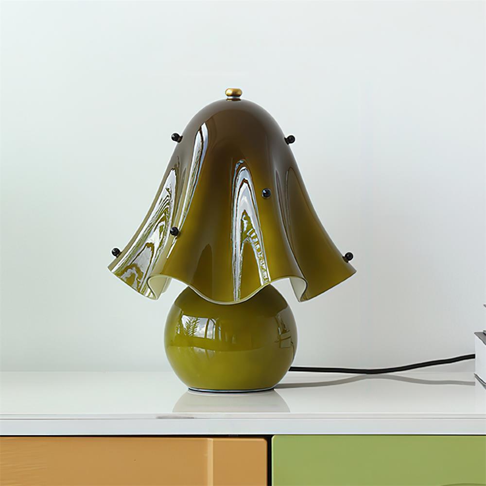 Vera Bellflower Glass Table Lamp – table lamp view 2