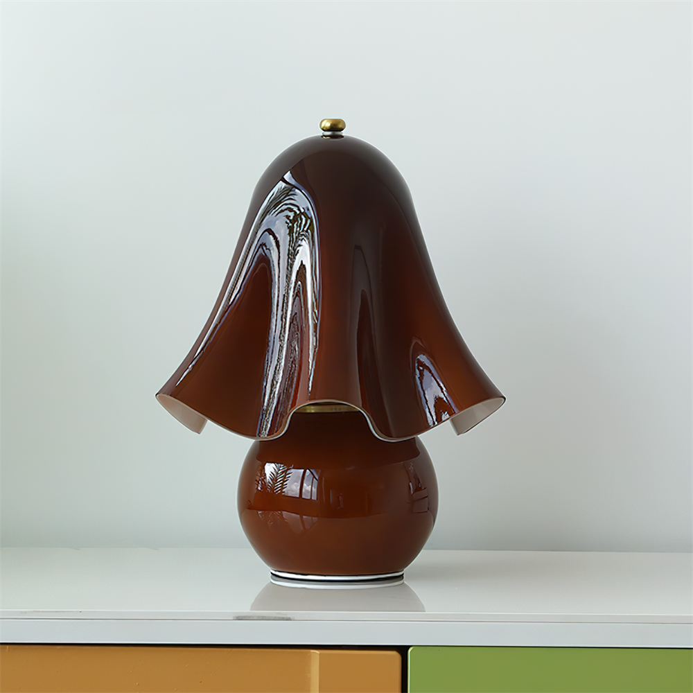 Vera Bellflower Glass Table Lamp – table lamp view 27