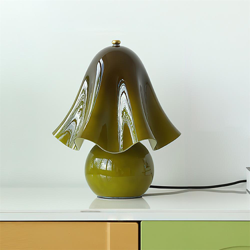 Vera Bellflower Glass Table Lamp – table lamp view 28
