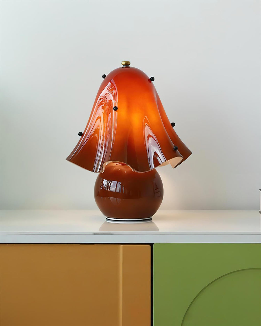 Vera Bellflower Glass Table Lamp – table lamp view 33