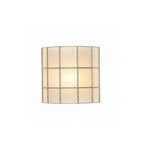 Veylen Grid Stained Glass Wall Sconce — Clear