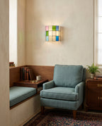 Veylen Grid Stained Glass Wall Sconce — product detail 11