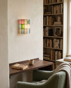 Veylen Grid Stained Glass Wall Sconce — product detail 12