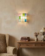 Veylen Grid Stained Glass Wall Sconce — product detail 14