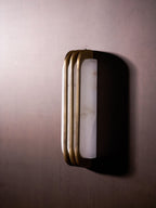 Virex Layered Alabaster LED Wall Light – wall sconce product view 20
