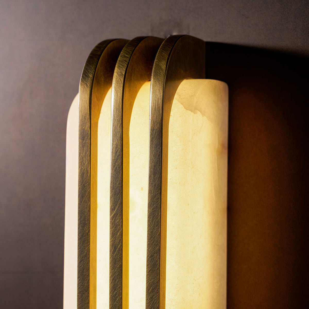 Virex Layered Alabaster LED Wall Light – wall sconce product view 24