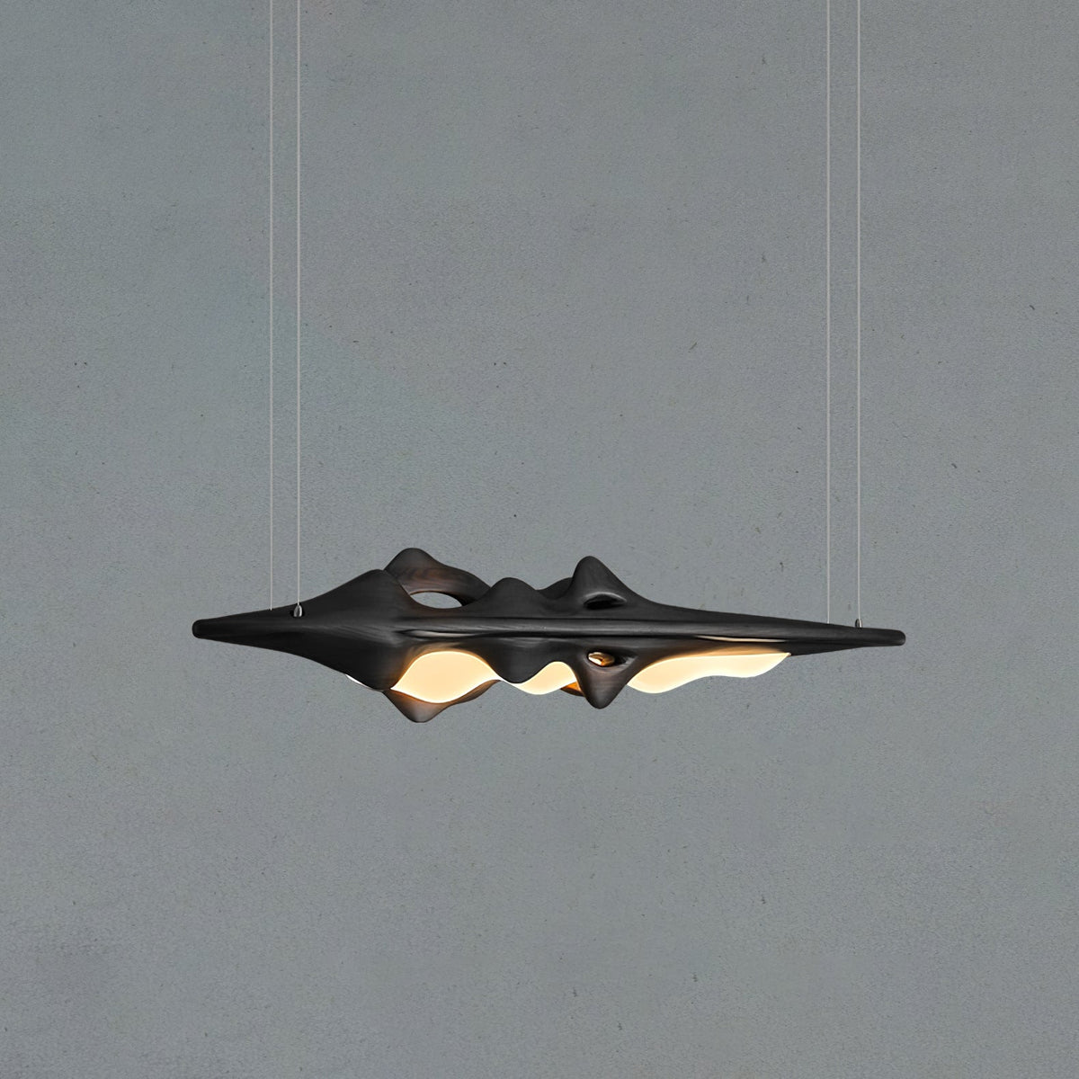Volar Drift Sculptural Wood LED Pendant Light - product view 24