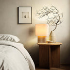 Wabi Sabi Textured Wood Table Lamp - product view 2