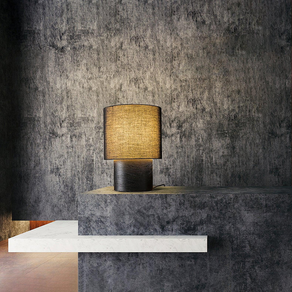Wabi Sabi Textured Wood Table Lamp - product view 3