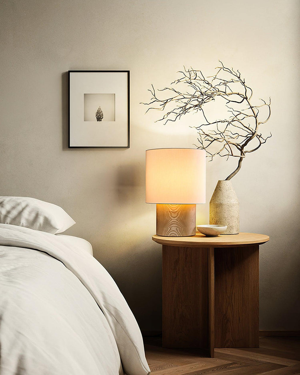 Wabi Sabi Textured Wood Table Lamp - product view 7