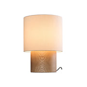 Wood color & White Lampshade