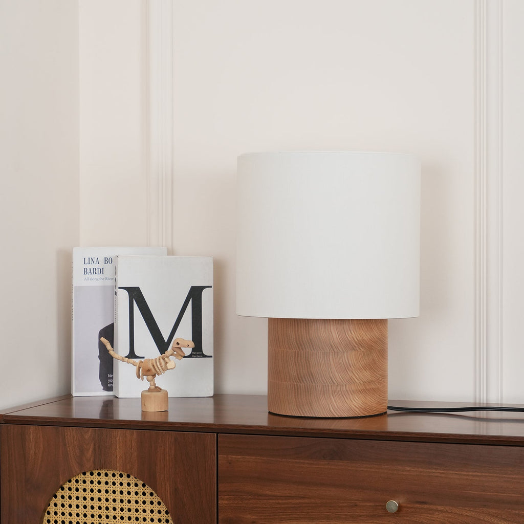 Wabi Sabi Textured Wood Table Lamp - product view 24