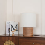 Wabi Sabi Textured Wood Table Lamp - product view 24