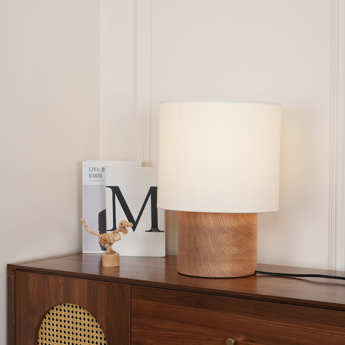 Wabi Sabi Textured Wood Table Lamp - product view 25
