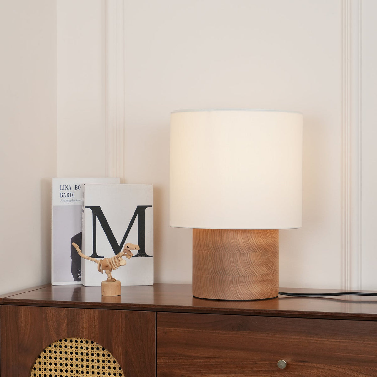 Wabi Sabi Textured Wood Table Lamp - product view 27