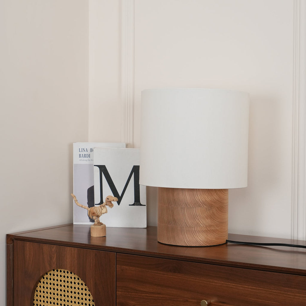 Wabi Sabi Textured Wood Table Lamp - product view 31