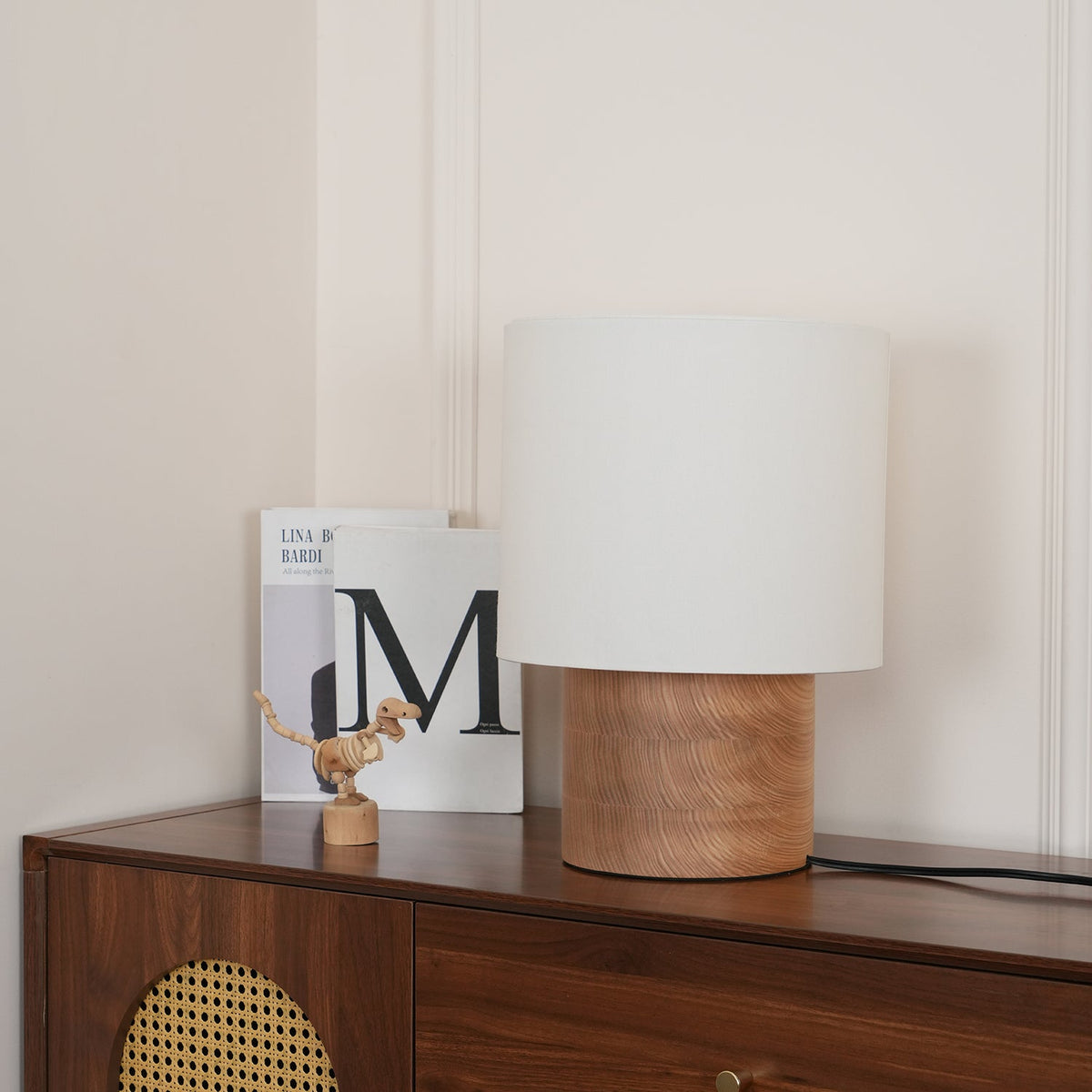 Wabi Sabi Textured Wood Table Lamp - product view 31