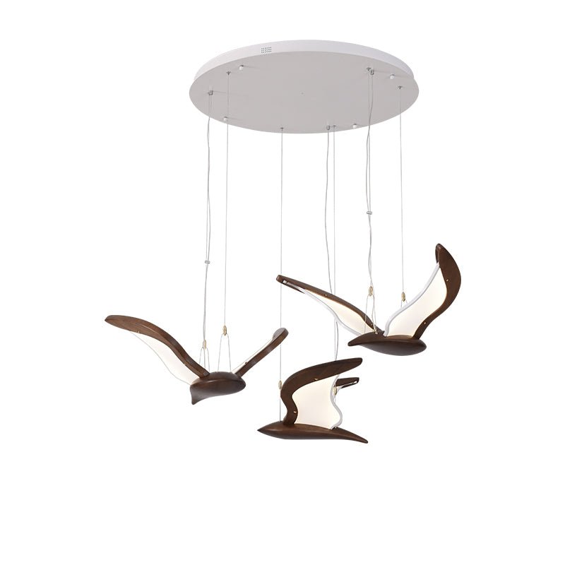 Warbler Wing Wood LED Chandelier — design and interior detail 38