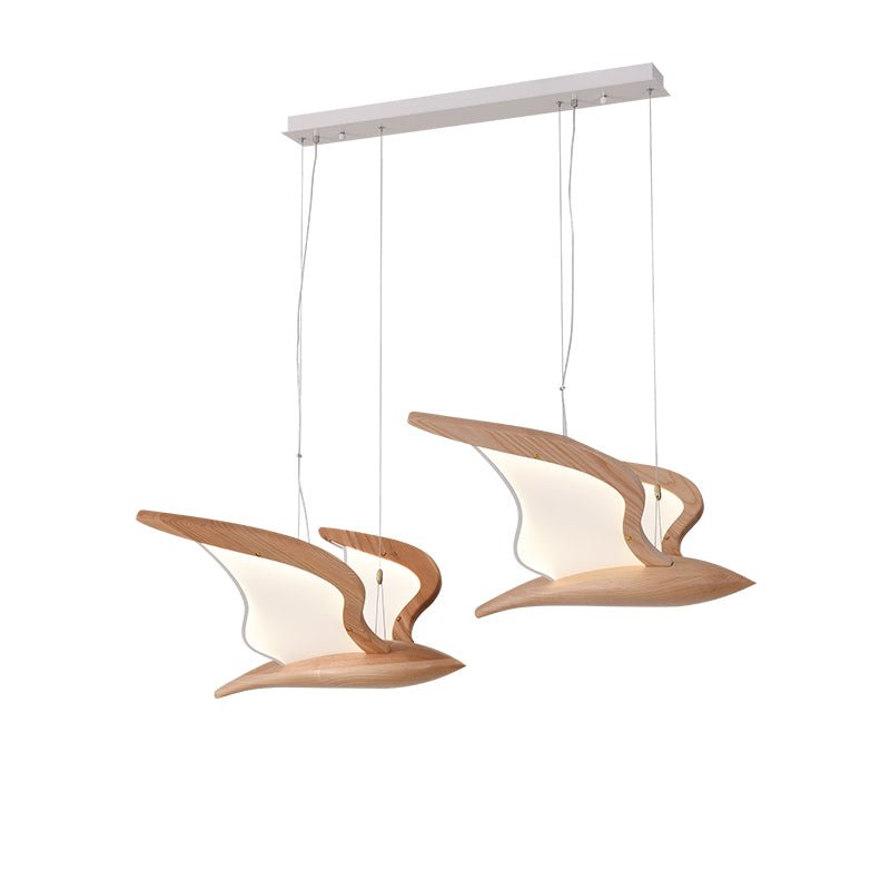 Warbler Wing Wood LED Chandelier — design and interior detail 47