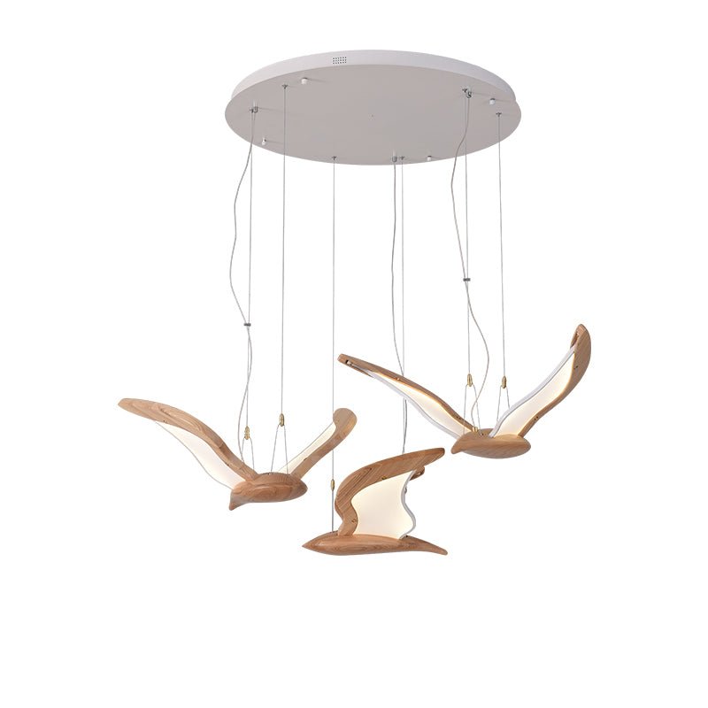 Warbler Wing Wood LED Chandelier — design and interior detail 49