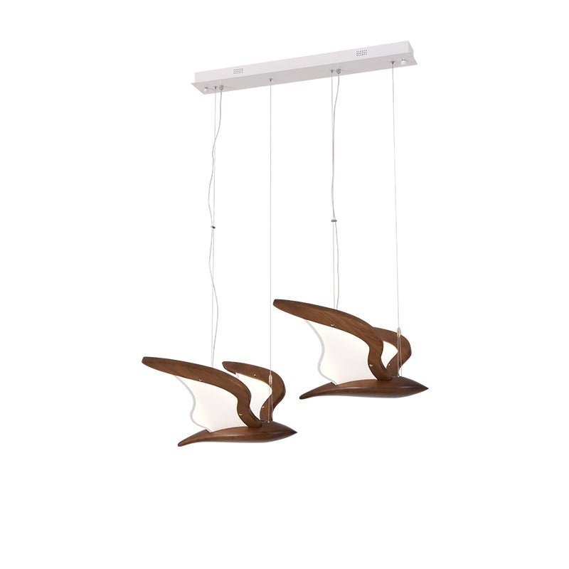 Warbler Wing Wood LED Chandelier — design and interior detail 54
