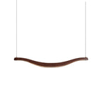 Waveform Curved Ash Wood LED Chandelier - product view 15