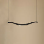 Waveform Curved Ash Wood LED Chandelier - product view 16