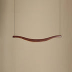 Waveform Curved Ash Wood LED Chandelier - product view 17
