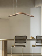 Waveform Sculptural Wood LED Pendant Light - product view 17
