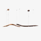 Waveform Sculptural Wood LED Pendant Light - product view 24