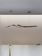 Waveform Sculptural Wood LED Pendant Light - product view 26
