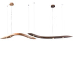 Waveform Sculptural Wood LED Pendant Light - product view 29