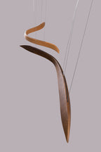 Waveform Sculptural Wood LED Pendant Light - product view 32