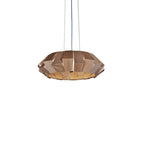 Wooden Patchwork Ring Chandelier — product and interior detail 10