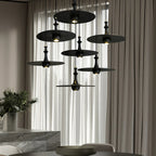 Wooden Spin Pendant Light — product and interior detail 3
