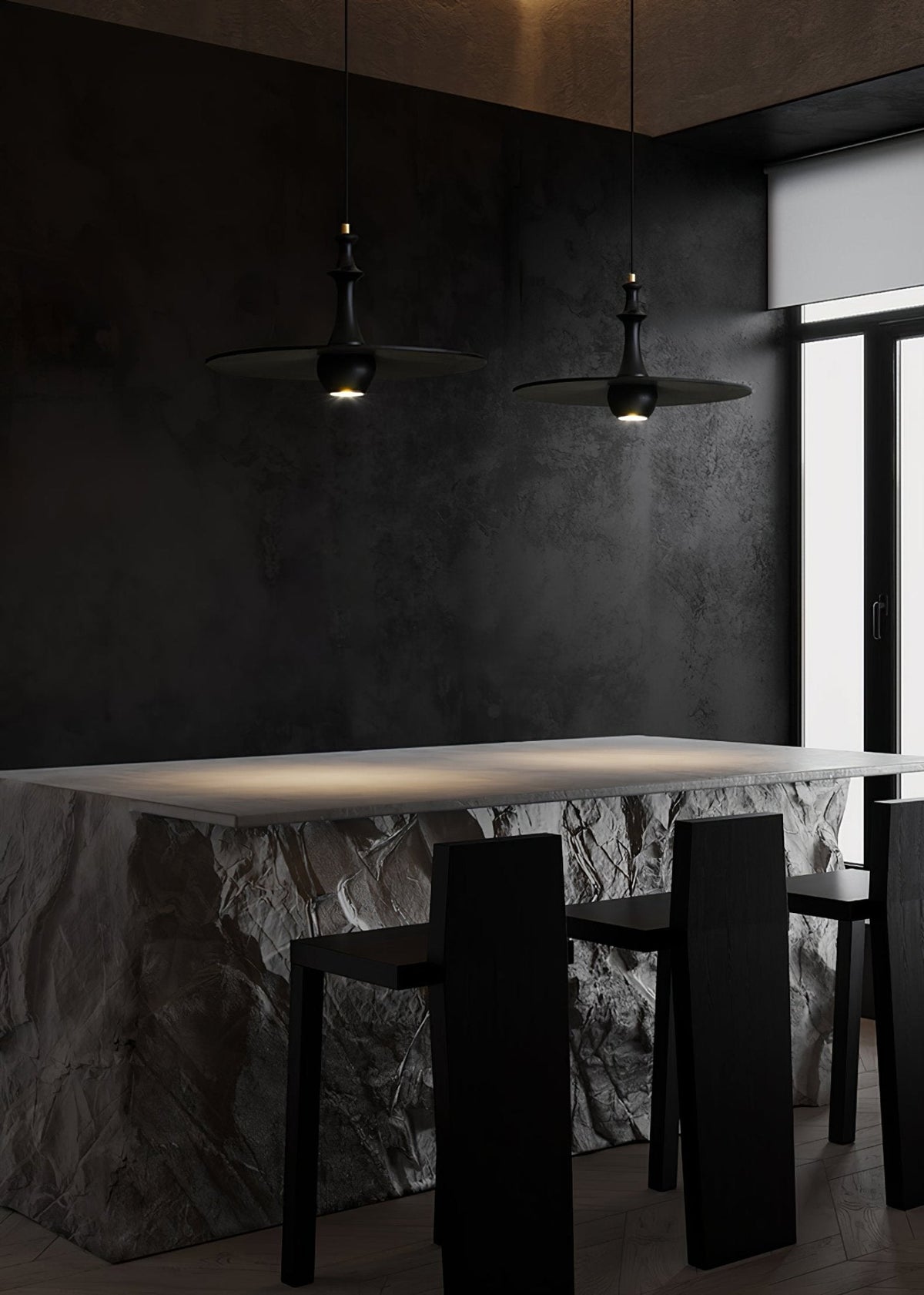 Wooden Spin Pendant Light — product and interior detail 20