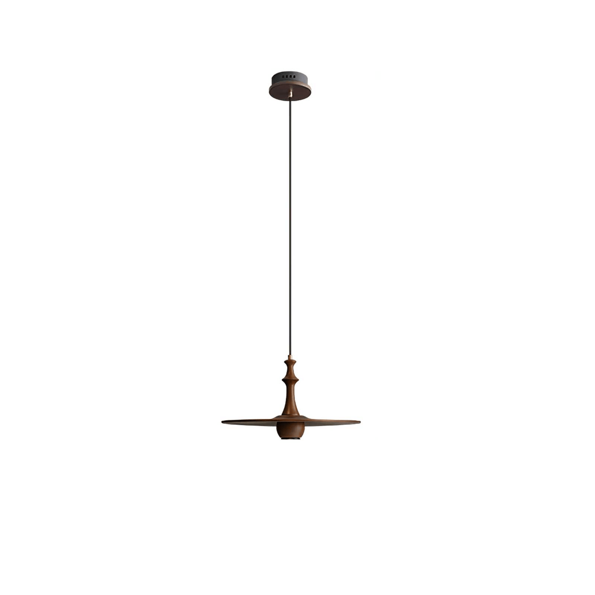 Wooden Spin Pendant Light — product and interior detail 26