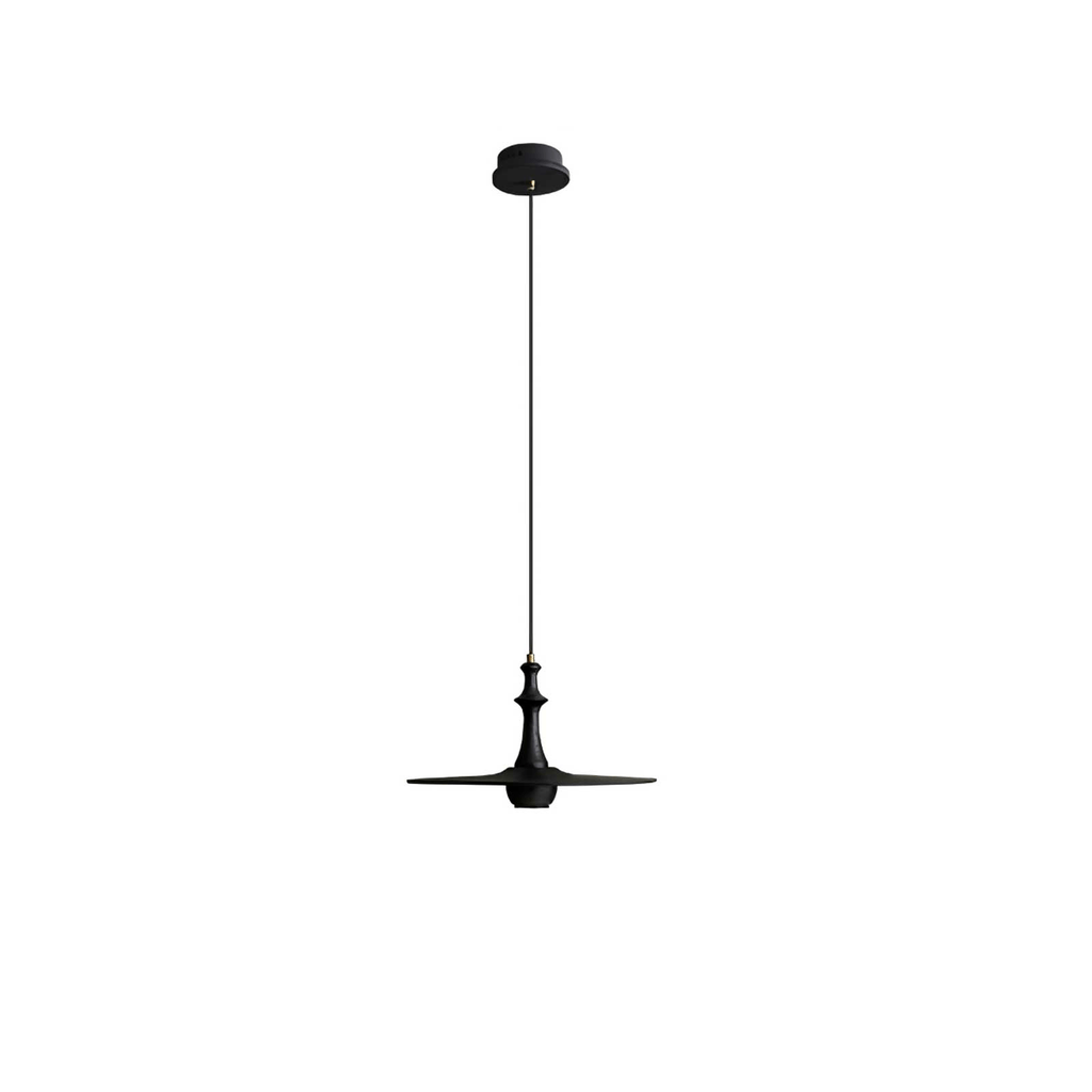 Wooden Spin Pendant Light — product and interior detail 27