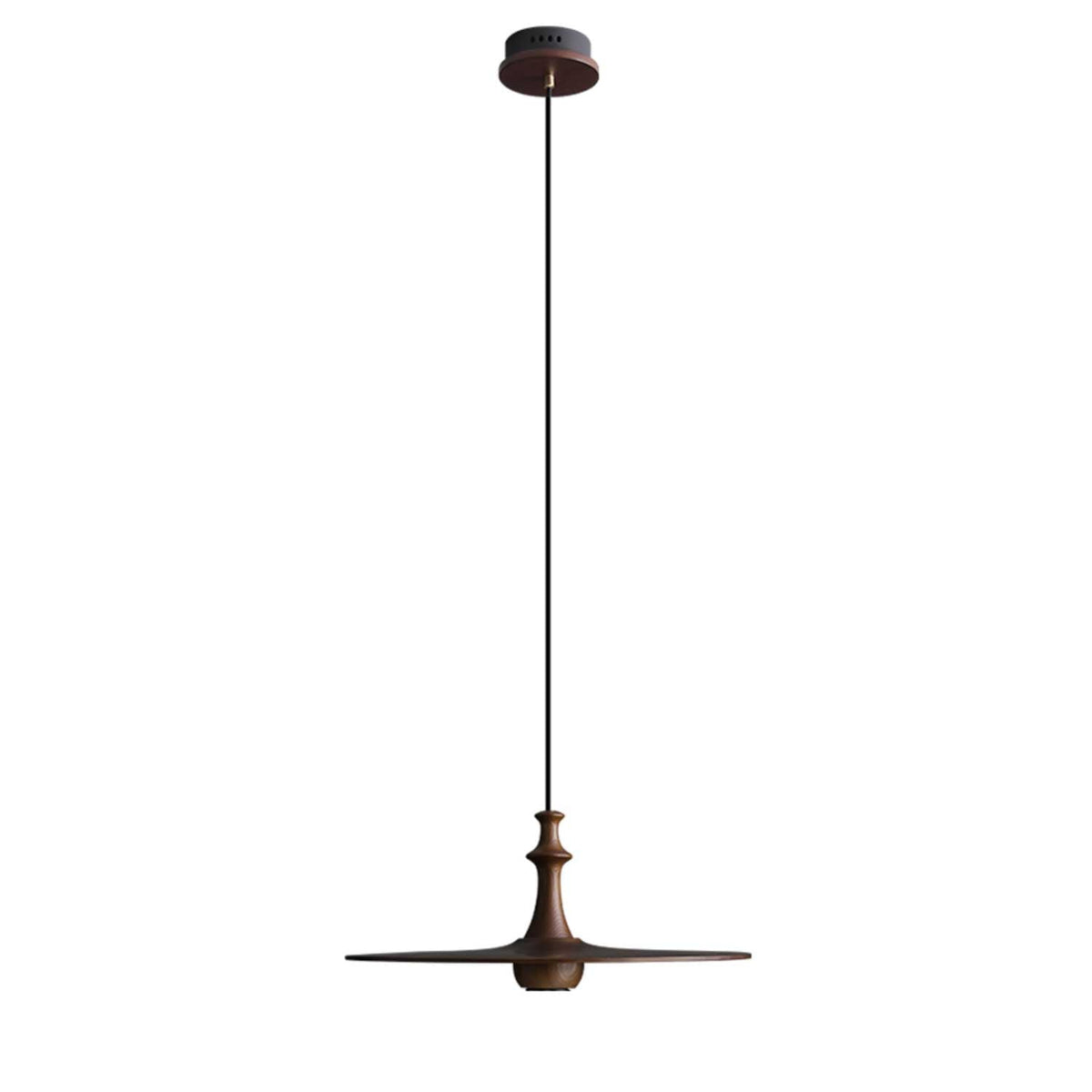 Wooden Spin Pendant Light — product and interior detail 29